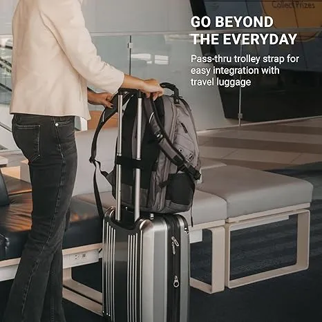 SwissGear 1900 Scansmart TSA 17 Laptop Backpack, Sting Grey Ballistic, 19-Inch