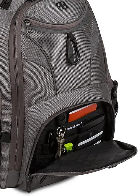 SwissGear 1900 Scansmart TSA 17 Laptop Backpack, Sting Grey Ballistic, 19-Inch