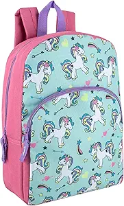 15 Inch Kids Backpacks for Boys & Girls | Preschool, Kindergarten, Elementary School Backpacks with Adjustable, Padded Straps (Upbeat Unicorns)