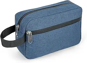 XQXA Toiletry Bag for Men, Hanging Dopp Kit Travel Bag for Men Women, Mens Travel Bag Shaving Bag for Toiletries Accessories (Navy Blue)