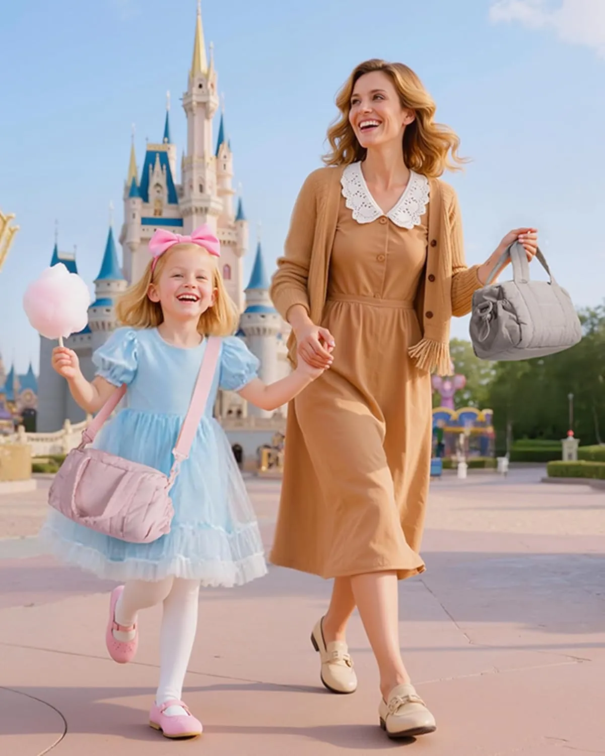 BAGSMART Reiki Mini Gym Bag for Women, Small Duffle Bag with Detachable Strap, Mini Crossbody Bags for Women, 5L Shoulder Bag(9.8 * 5.9 * 5.9 inches), Sand Brown