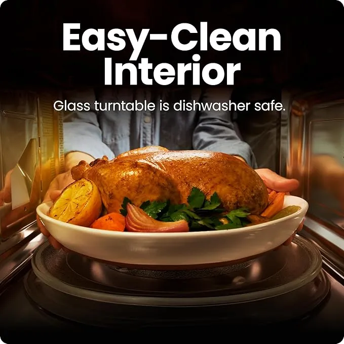 Chefman Countertop Microwave Oven 0.7 Cu. Ft. Digital Stainless Steel Microwave 700 Watts with 6 Auto Menus, 10 Power Levels, Eco Mode, Memory, Mute Function, Child Safety Lock, Easy Clean