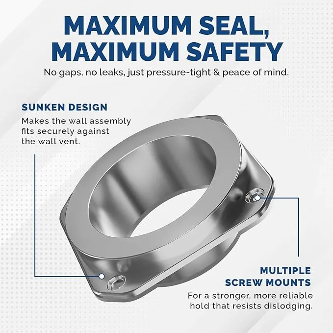 Magnetic Dryer Vent Coupling DV180 - Airtight Seal, Quick-Connect & Easy Clean, Strong Magnet Self-Alignment, Includes 4 Duct and two Clamps"