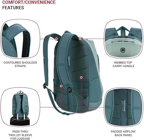 SwissGear MetroEdge, Teal, 18.5-Inch