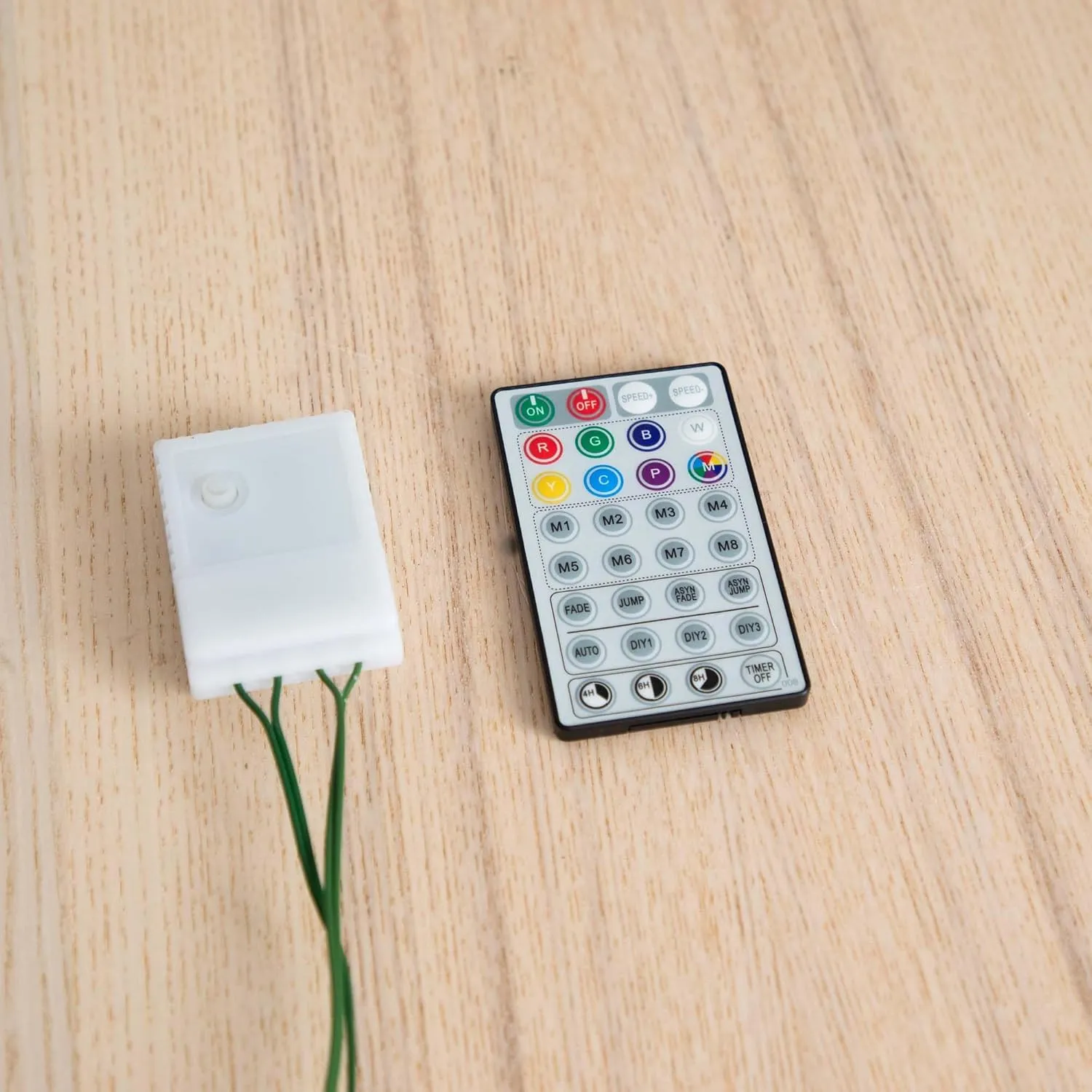 Nearly Natural 6ft. Pre-Lit Artificial Edmonton Fir Light Show Memory Shape Christmas Tree with Instant Connect Technology and 300 Color Changing LED Lights