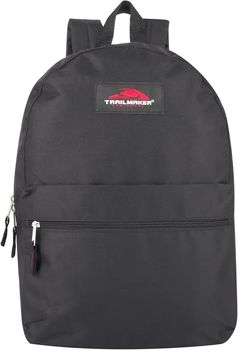 Trail maker Classic 17 Inch Backpack with Adjustable Padded Shoulder Straps