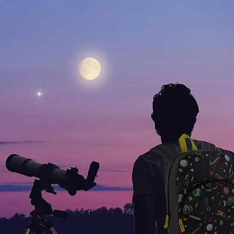 Trail maker 15 Inch Kids Backpacks for Boys & Girls | Preschool, Kindergarten, Elementary School Backpacks with Adjustable, Padded Straps (Stellar Space)