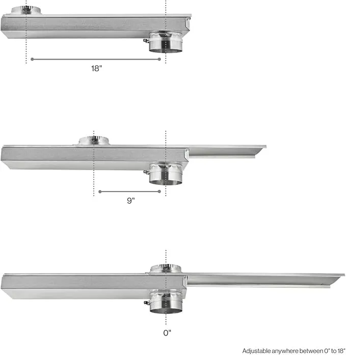 Whirlpool 4396037RP Genuine OEM Dryer Telescoping Vent Kit For Dryers Vent dryer vent hose dryer vent dryer hose dryer duct dryer vent kit Standard Size Stainless Steel 1 each