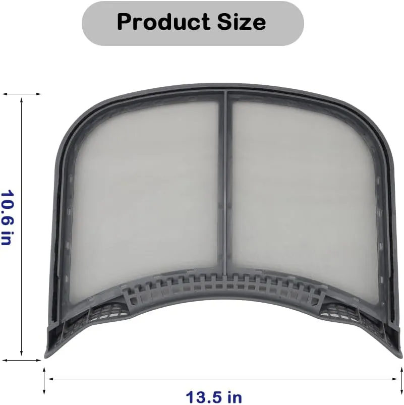 5304511512 Dryer Lint Filter Screen, fit for Electrolux Frigidaire Dryer, replace part 5304505076, 4584403, AP6260854, PS12114610, EAP12114610, Compatible with models EFME517SIW0, EFME517STT0