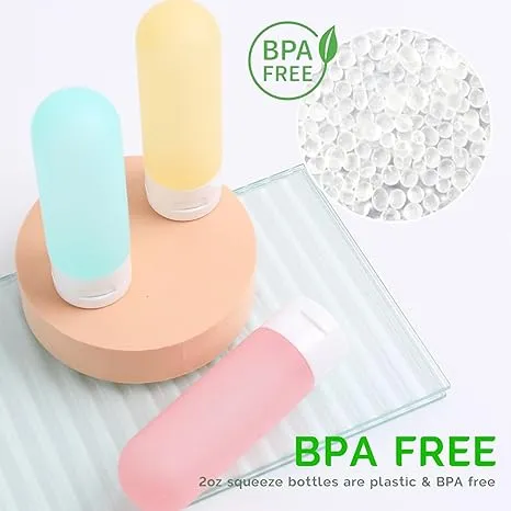 DEWSENSI 20 Pack Travel Bottles Set for Toiletries TSA Approved, Leak Proof Travel Size Containers Kit Portable Refillable Travel Accessories for Shampoo Conditioner Lotion Liquids