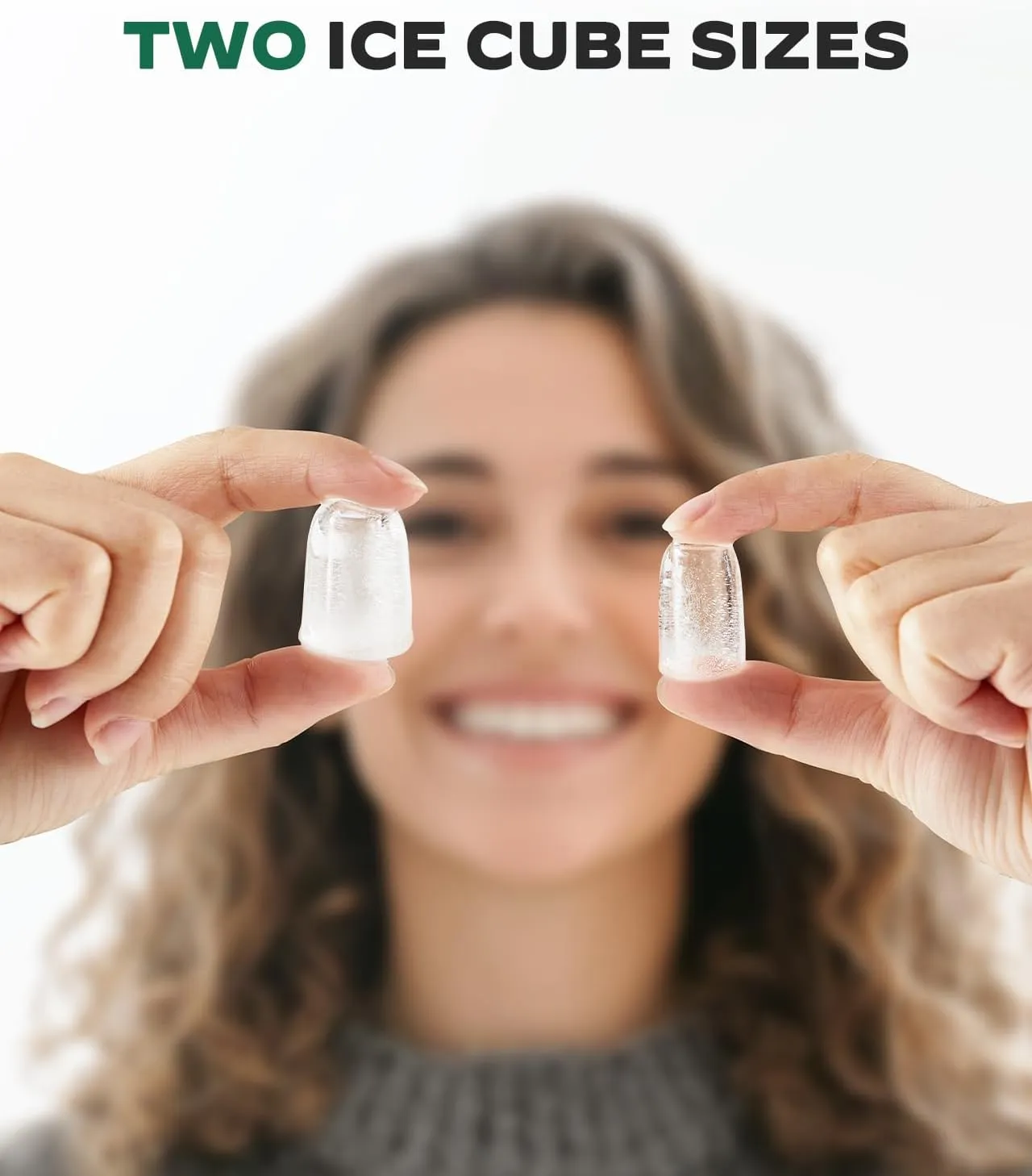 Silonn Countertop Ice Maker with Expanding Ice Basket, 9 Cubes in 6 Mins, 2.5L Ice Basket, Self-Cleaning Ice Maker with LED Touch Control, 2 Bullet Ice Sizes for Home, Kitchen, Office